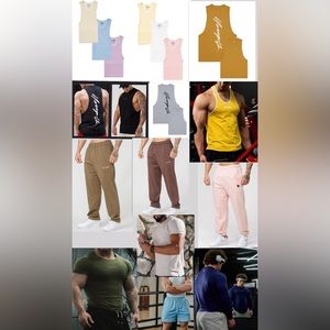 YOUNGLA bundle of men’s NWT gym wear x13